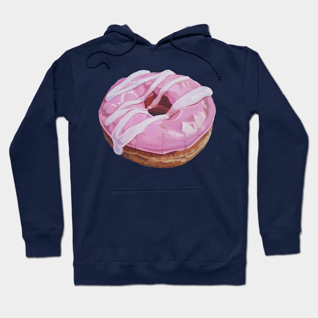 Strawberry Swirl Donut 2 (no background) Hoodie by EmilyBickell